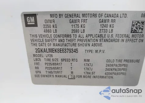 2014 GMC Terrain Sle-1 from USA, damaged, VIN 2GKALMEK8E6379345